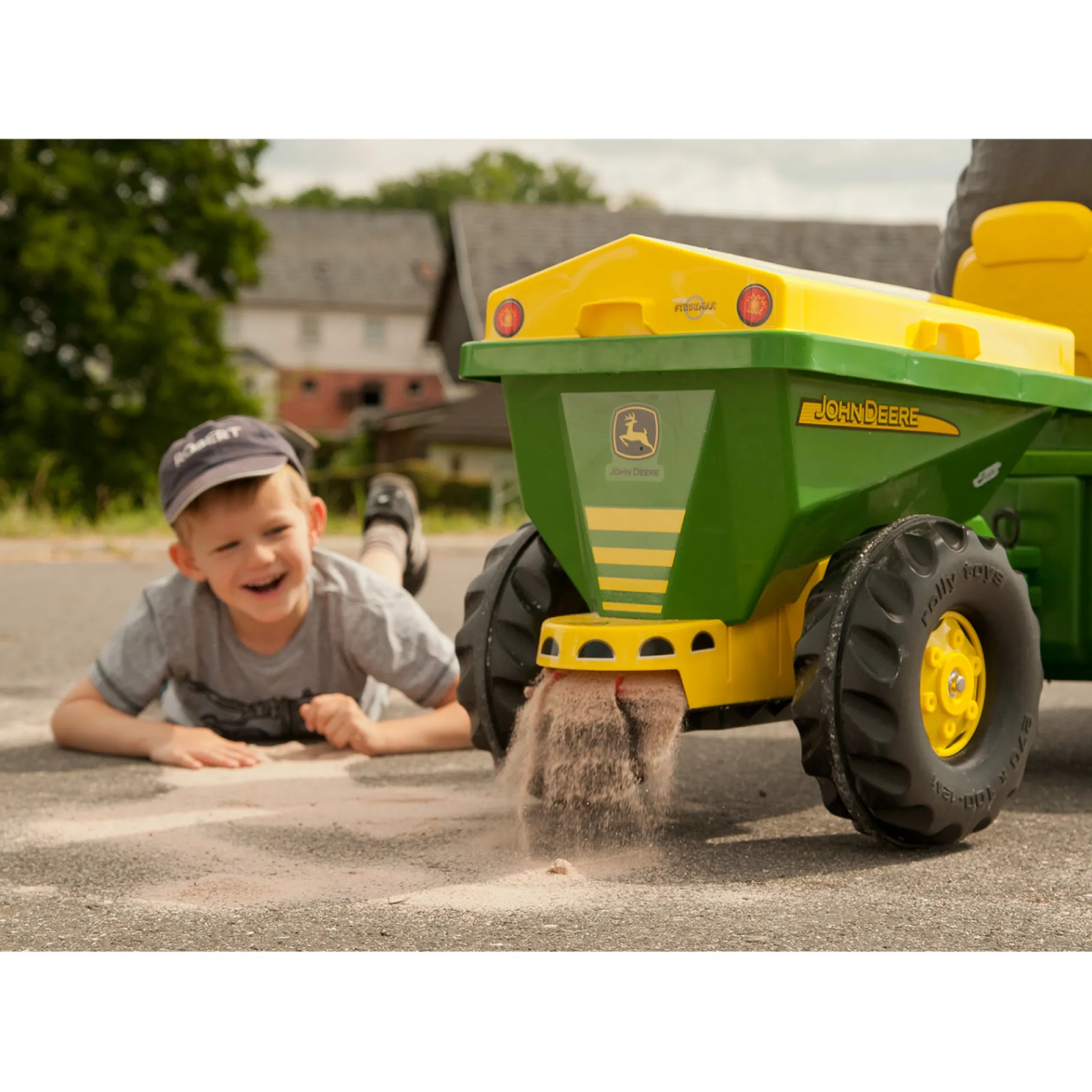 Tractoren> Aanhanger Rolly Toys John Deere Strooiwagen
