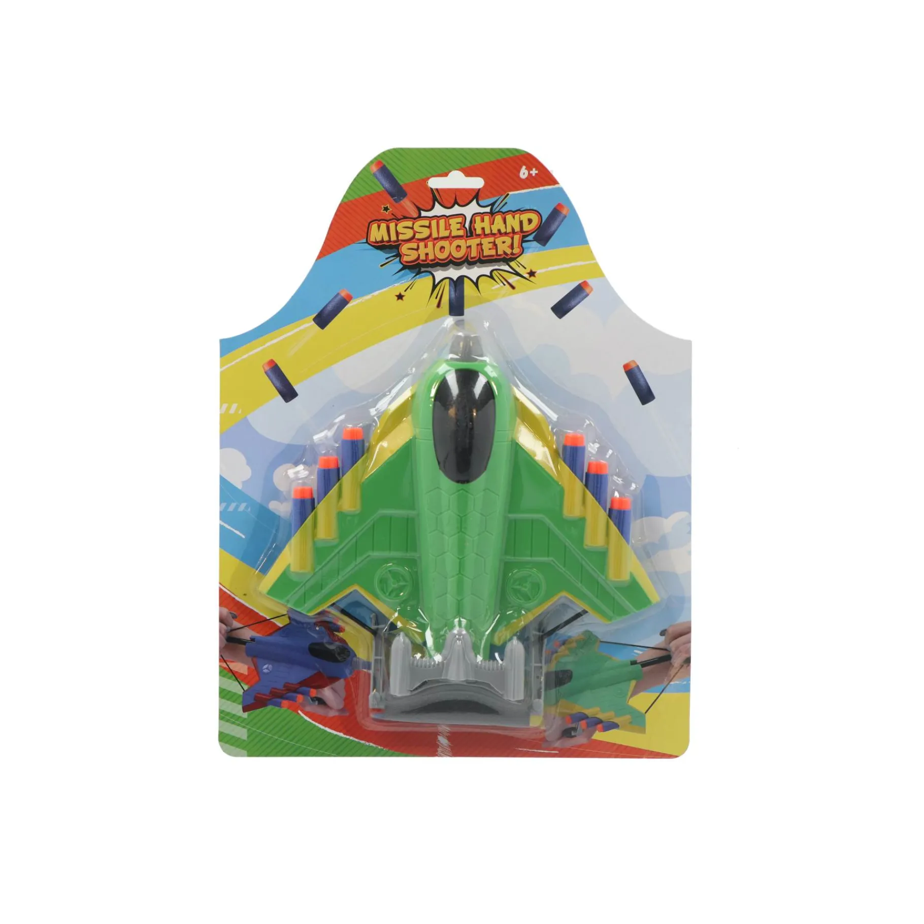 Jongens>Alert Afschietvliegtuig met foam pijltjes 3 assorti