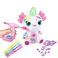 Knutselsets> Airbrush pluche axolotlcorn oplichtend