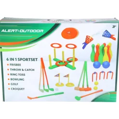 Buitenspellen>Alert Outdoor 6-In-1 Sportset