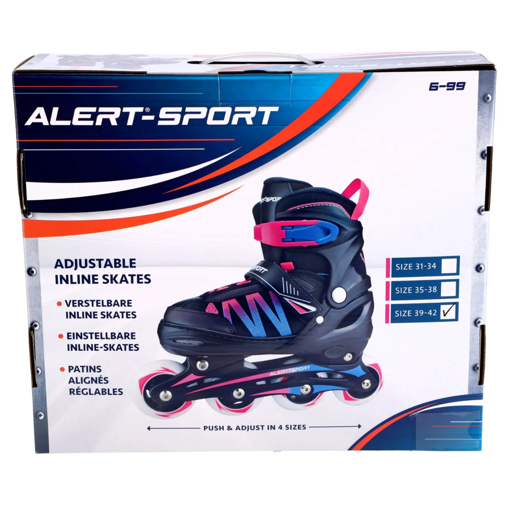Inline-Skates / Rolschaatsen>Alert Sport Inline Skates / Skeelers Roze (Maat 39-42)
