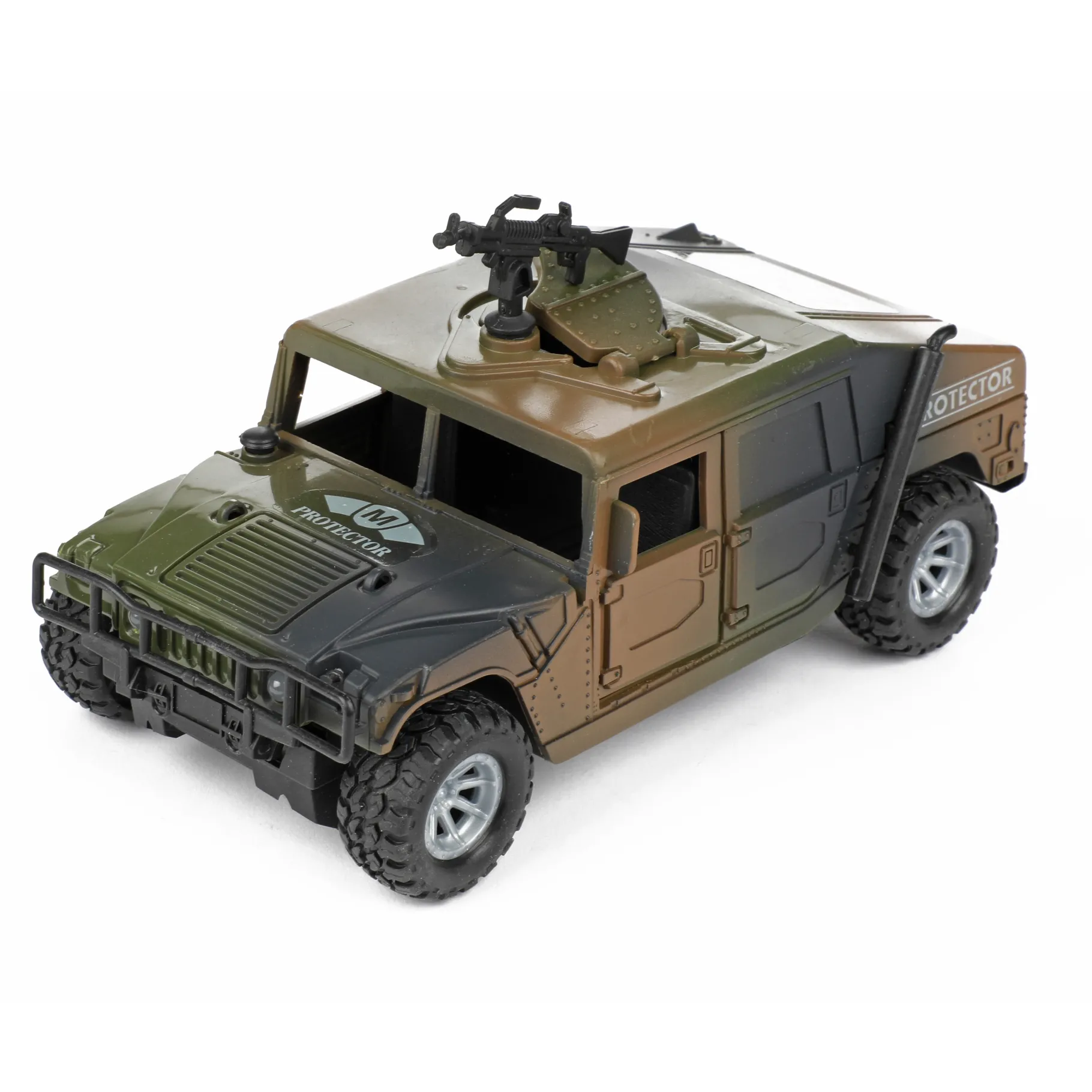 Voertuigen|Jongens> Alfafox militair voertuig frictie met licht en geluid 2 assorti