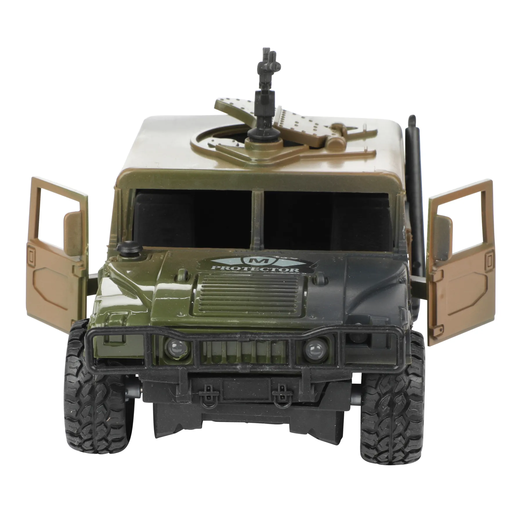 Voertuigen|Jongens> Alfafox militair voertuig frictie met licht en geluid 2 assorti