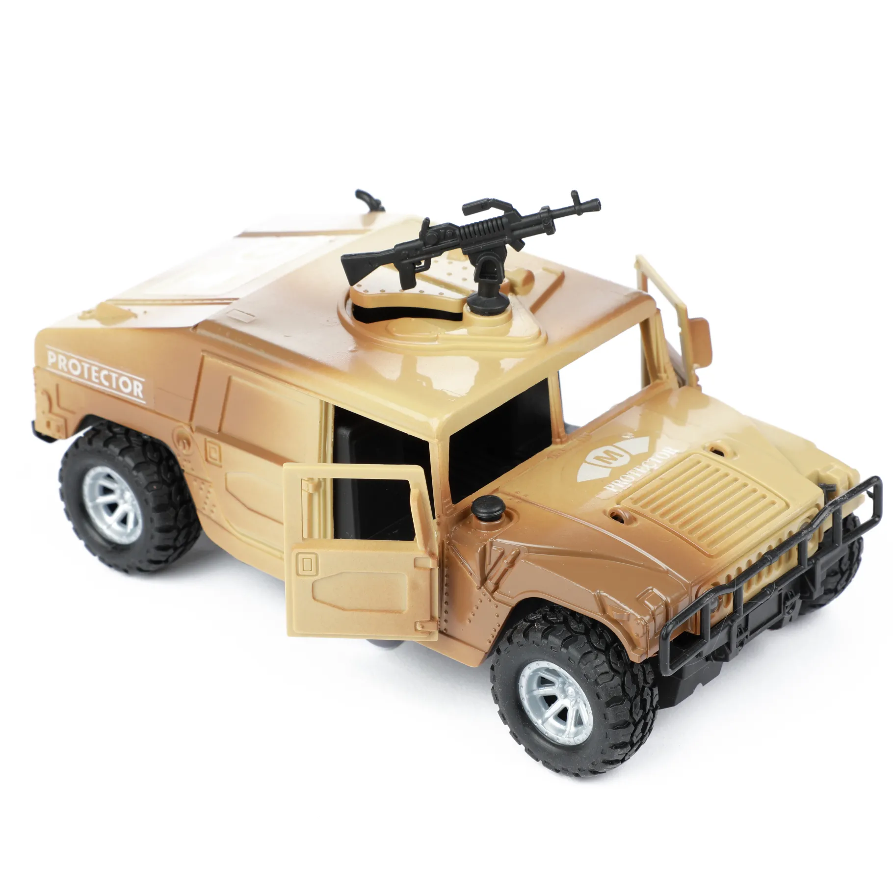 Voertuigen|Jongens> Alfafox militair voertuig frictie met licht en geluid 2 assorti