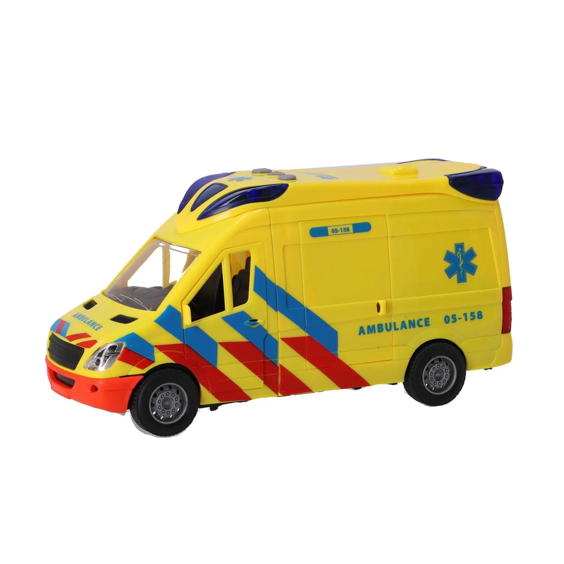 Jongens|Auto's>Rapid Wheels Ambulance Auto Met Licht En Geluid