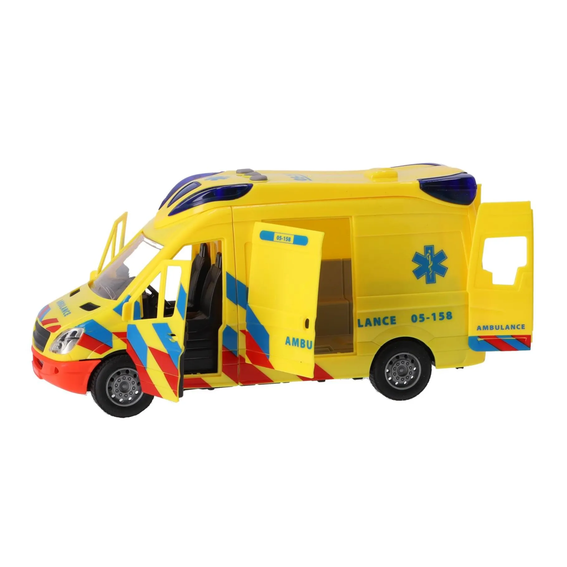 Jongens|Auto's>Rapid Wheels Ambulance Auto Met Licht En Geluid