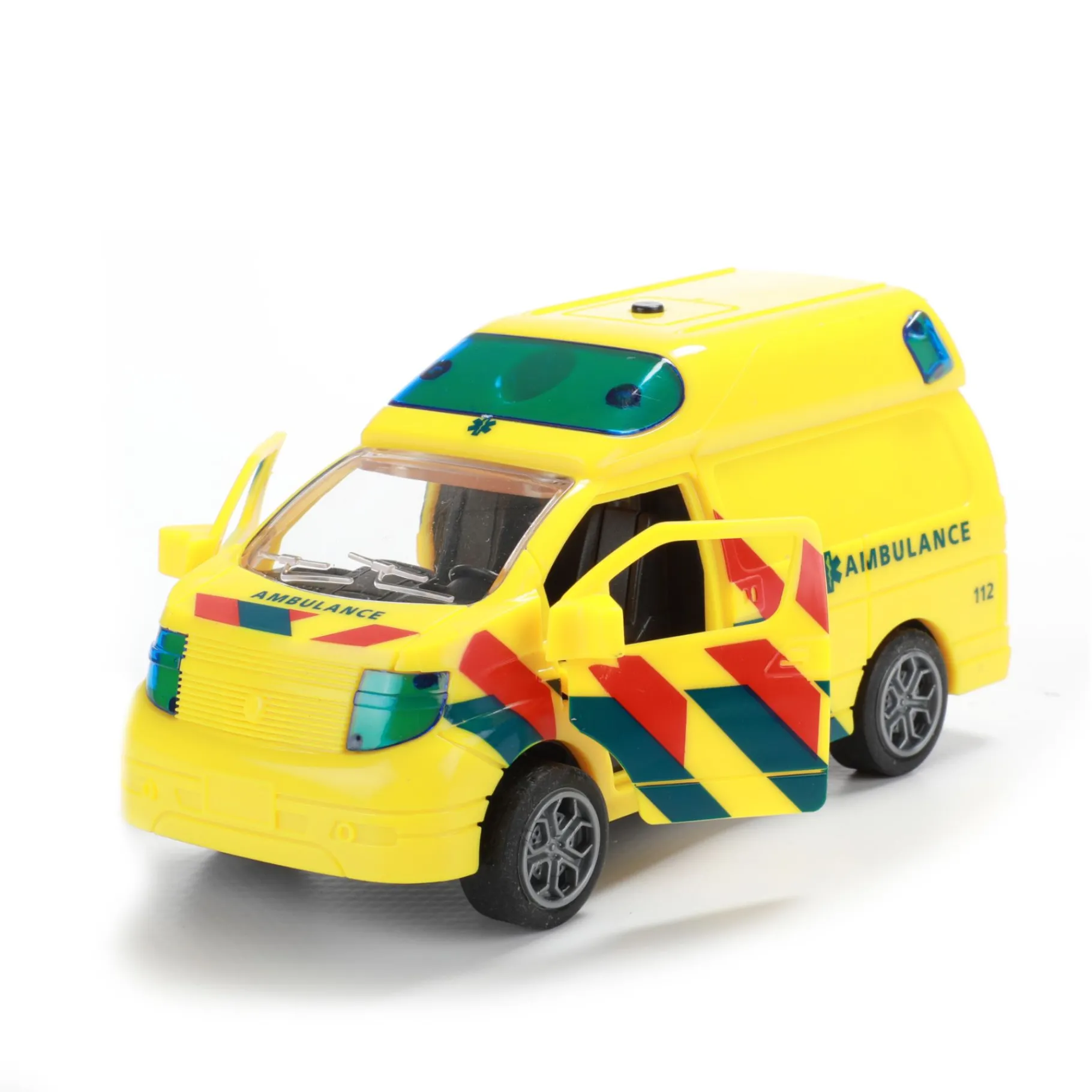 Auto's|Jongens> Auto ambulance frictie met licht en geluid