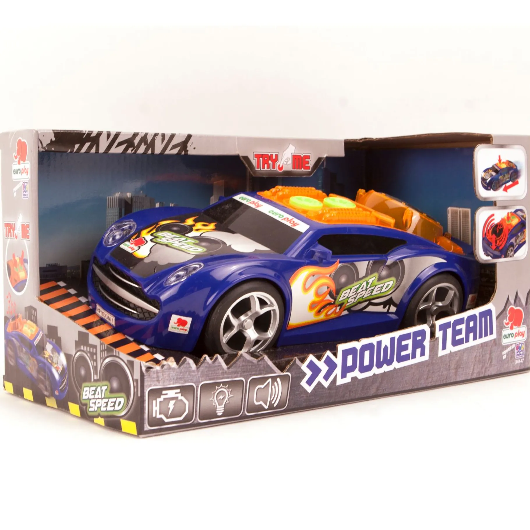 Auto's|Jongens> Auto Beatspeed Met Licht en Geluid Battery Operated