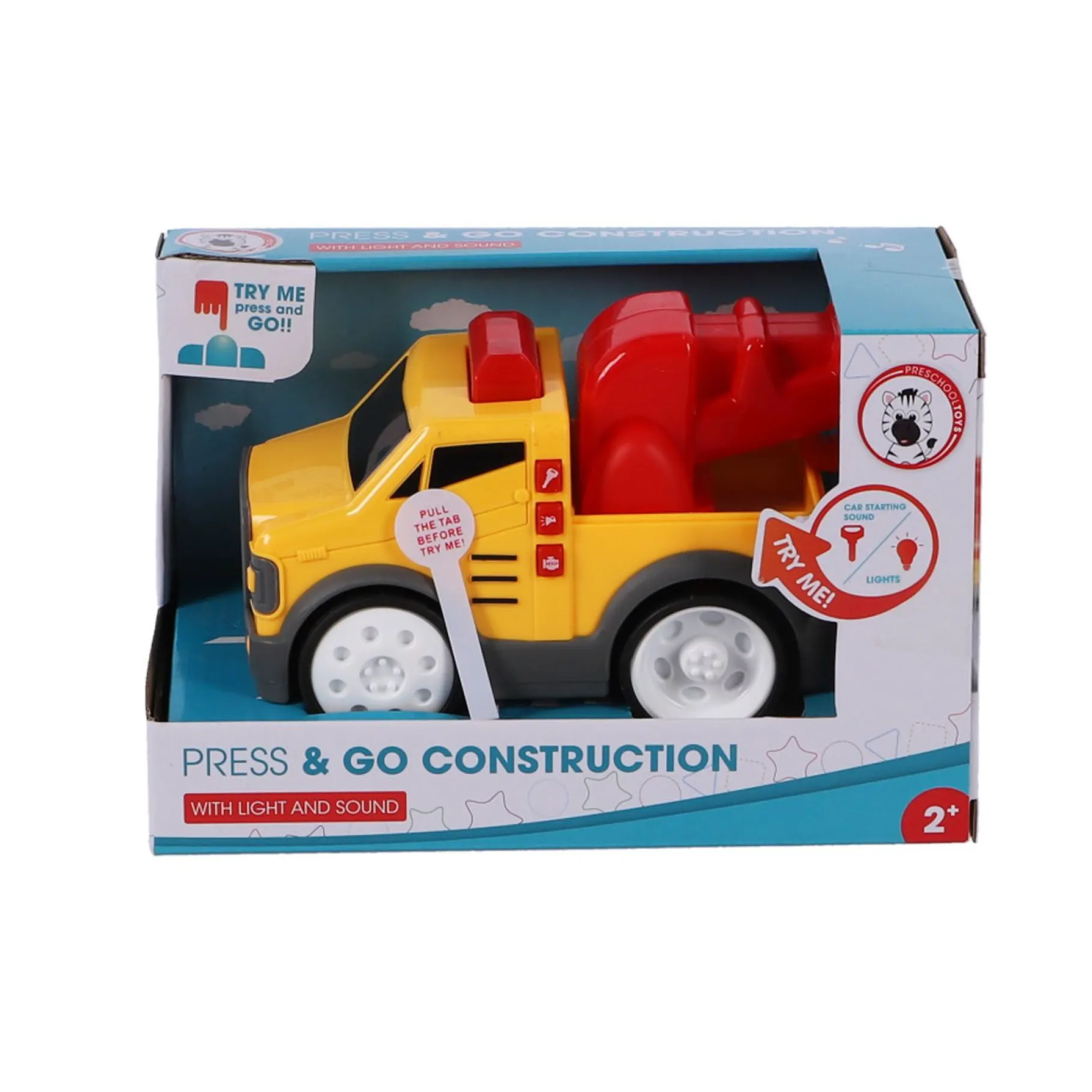 Voertuigen|Baby Voertuigen> Auto Press N Go Construct Assorti Licht Geluid Battery Operated