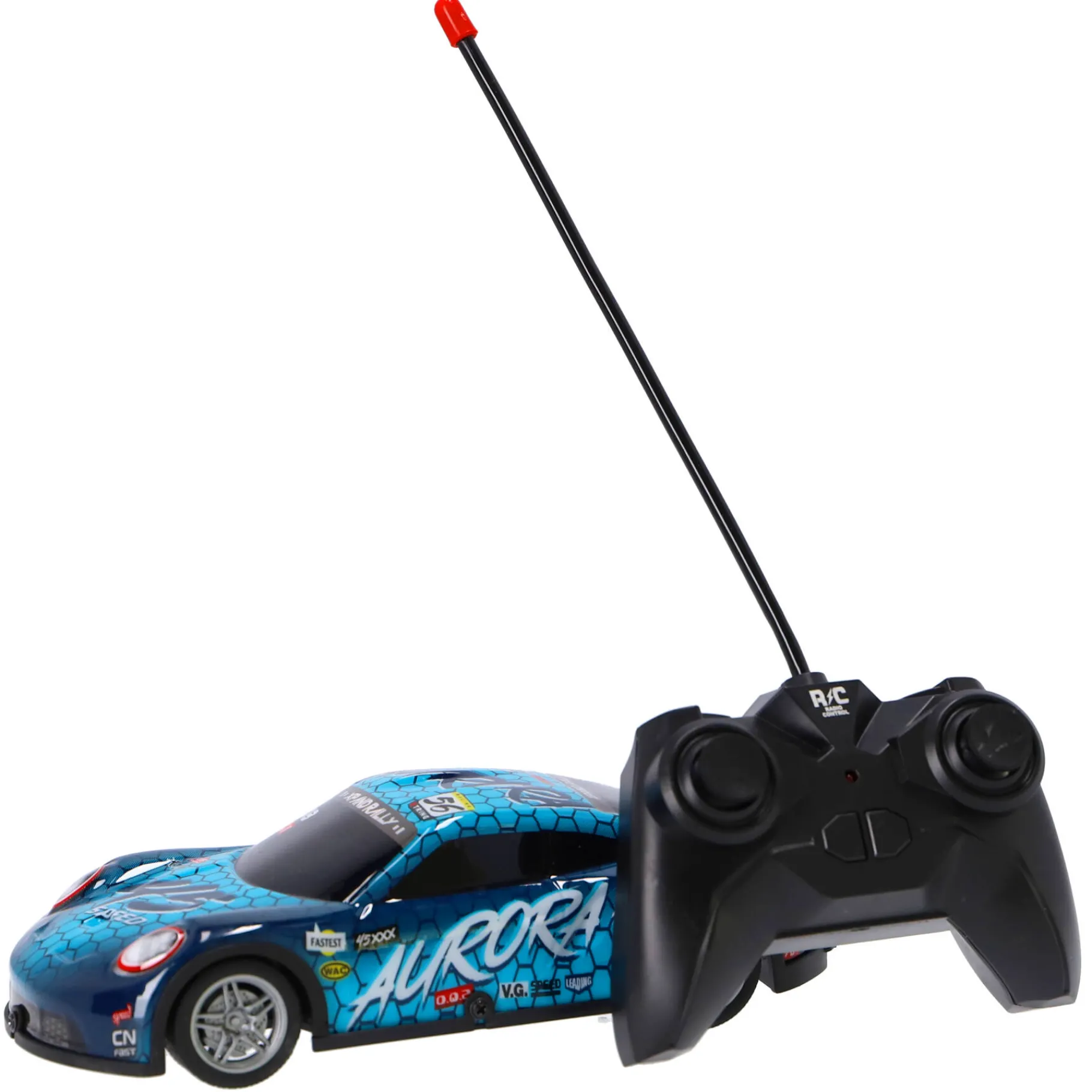 Radiografisch>Rapid Wheels Auto Radiografisch Bestuurbare Auto Raceauto, Met Licht, 2 Assorti, 1:22, 27 Mhz