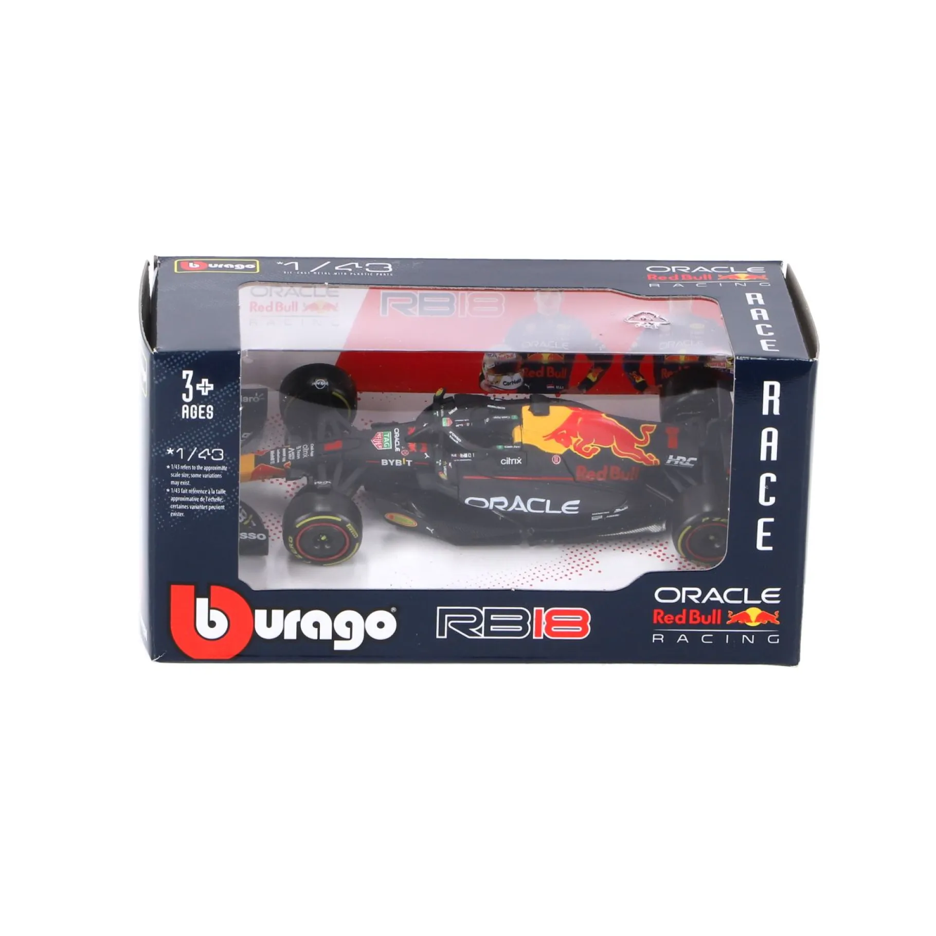 Auto's|Jongens>Mattel Auto Verstappen 1:43 Rb18