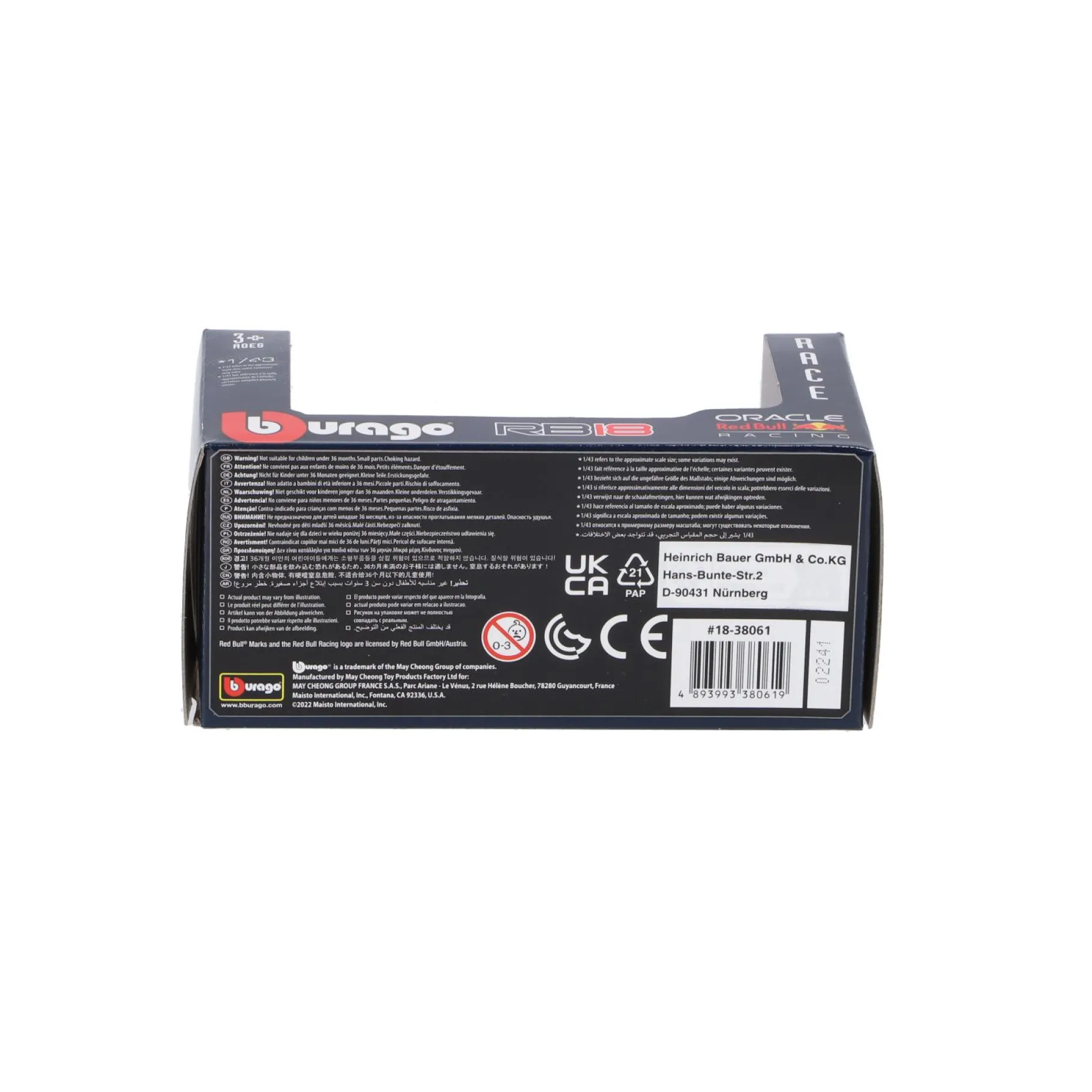 Auto's|Jongens>Mattel Auto Verstappen 1:43 Rb18