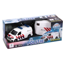 Auto's|Jongens> Auto Volkswagen transporter politie en aanhanger  NL