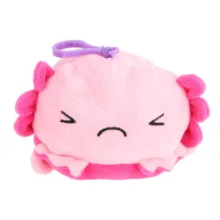 Dieren Knuffels En Pluche> Axolotl pluche omkeer met sleutelhanger 4 assorti  10 cm