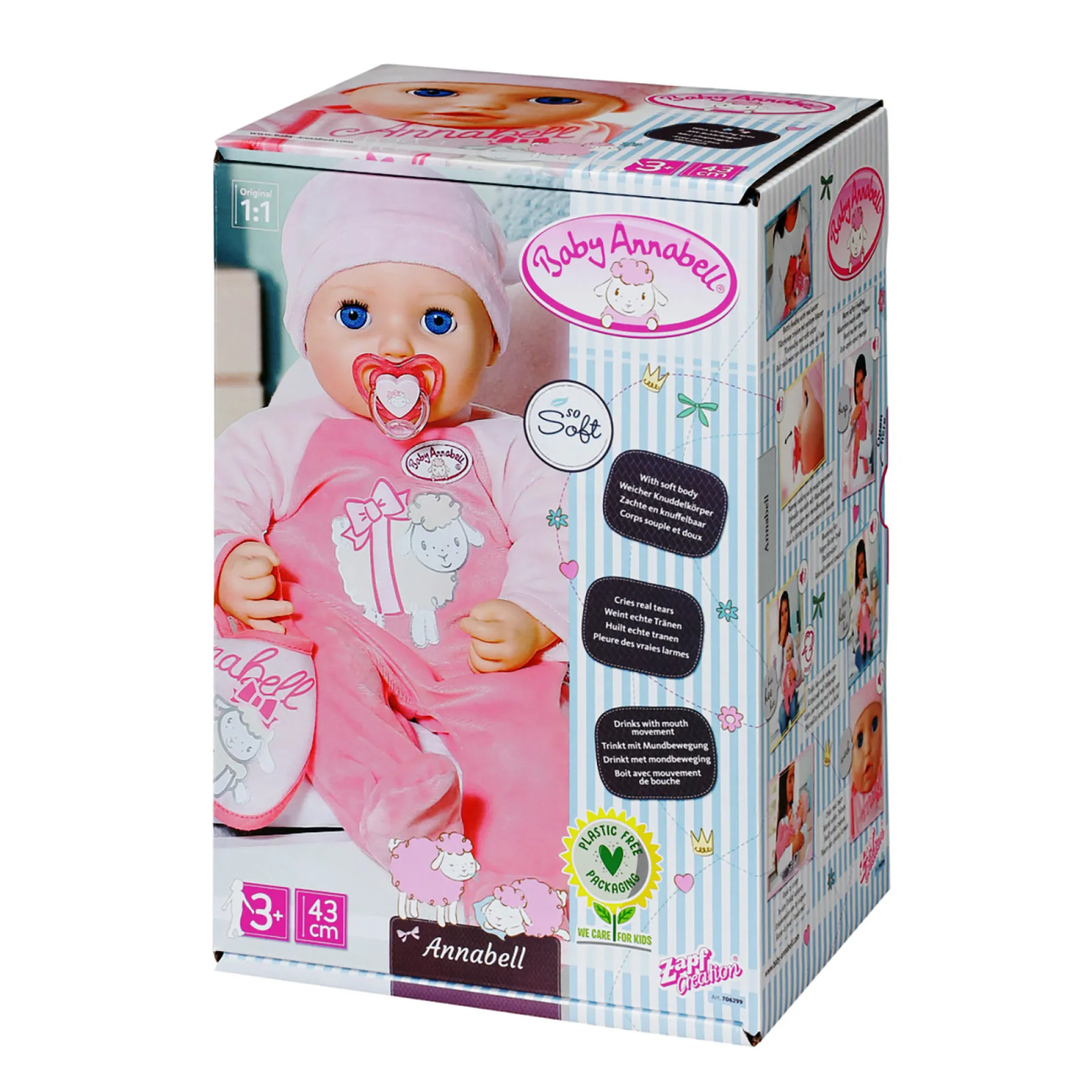 Poppen Zonder Functies>Zapf Baby Annabell 43 Cm