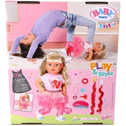 Poppen Zonder Functies>Zapf Baby Born Carla Sister 43Cm