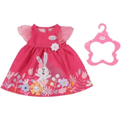 Poppenkleding> Baby born dress flowers 43 cm
