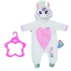 Poppenkleding>Zapf Baby Born Unicorn Onesie 43 Cm