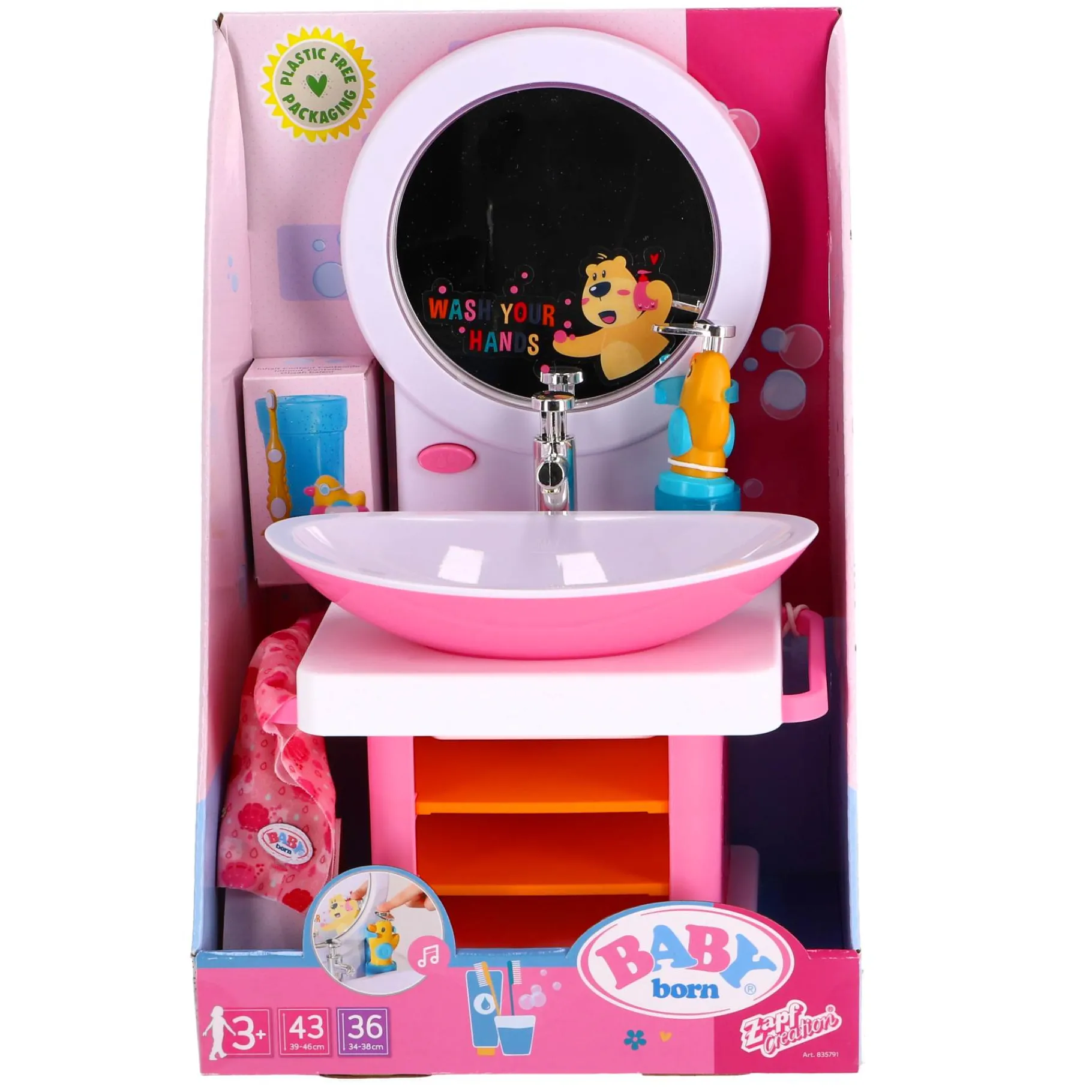 Poppenmeubels> Baby Born Wastafel