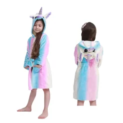 Kinderpyama's> Badjas Unicorn Maat 122-128