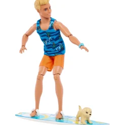 Meisjes|Tienerpoppen></noscript> Barbie beach pop met surfplank