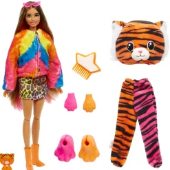 Tienerpoppen|Meisjes>Barbie Cutie Reveal Jungle Series Tijger