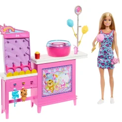 Meisjes> Barbie family cotton candy & game playset