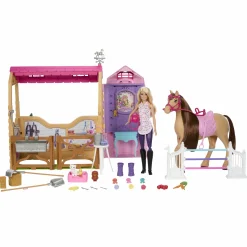 Meisjes|Speelsets></noscript> Barbie Family Horse Chase Ultieme Stal