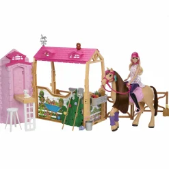Meisjes|Speelsets></noscript> Barbie Family Horse Chase Ultieme Stal