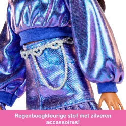 Tienerpoppen|Meisjes></noscript> Barbie fashion deluxe style blue sweater