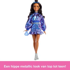 Tienerpoppen|Meisjes></noscript> Barbie fashion deluxe style blue sweater