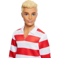 Poppen Zonder Functies> Barbie Fashionista Ken Red And White Stripe