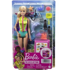 Speelfiguren|Meisjes> Barbie Marine Biologist Pop En Speelset