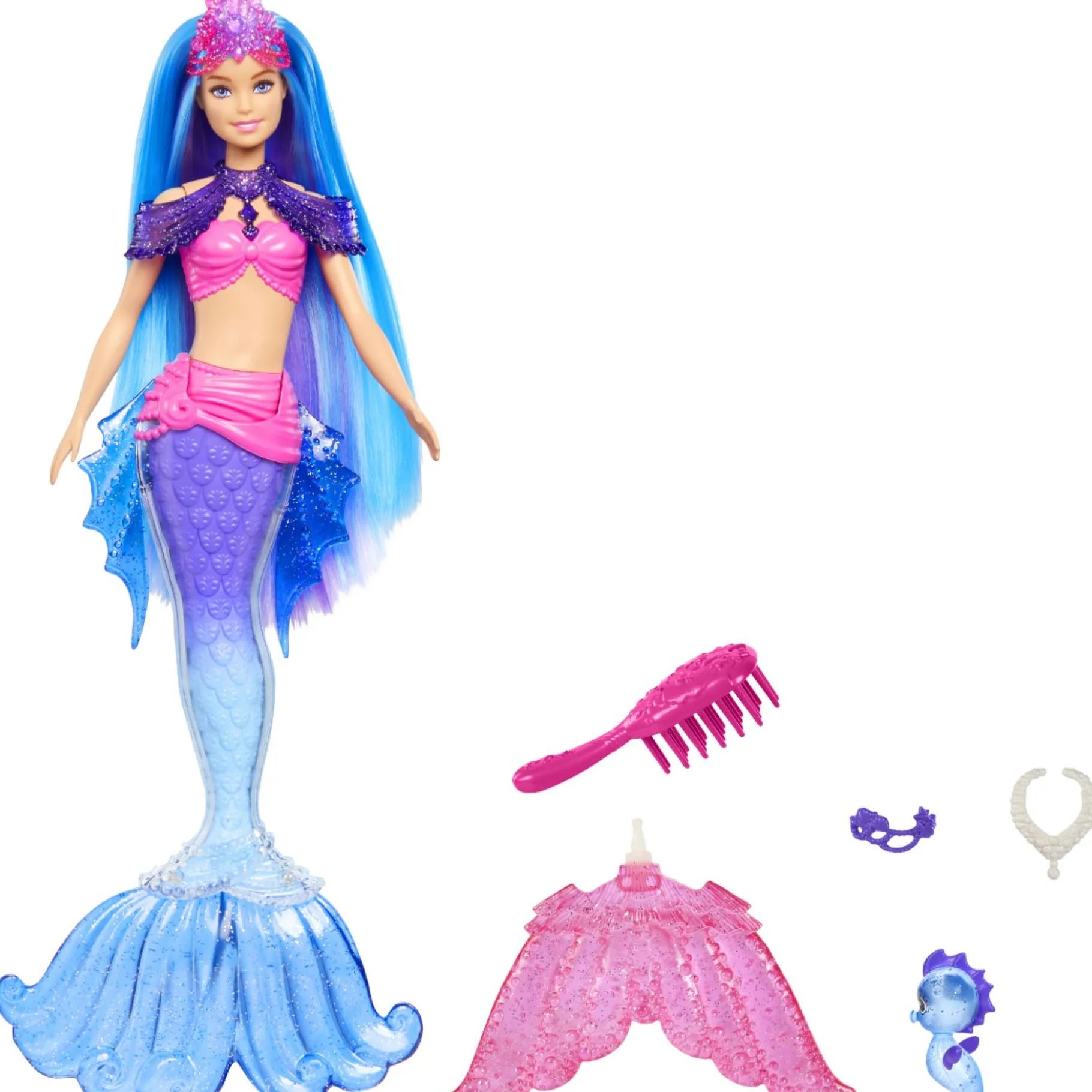Tienerpoppen|Meisjes>Barbie modepop Fairytale Mermaid Power Dolls Malibu