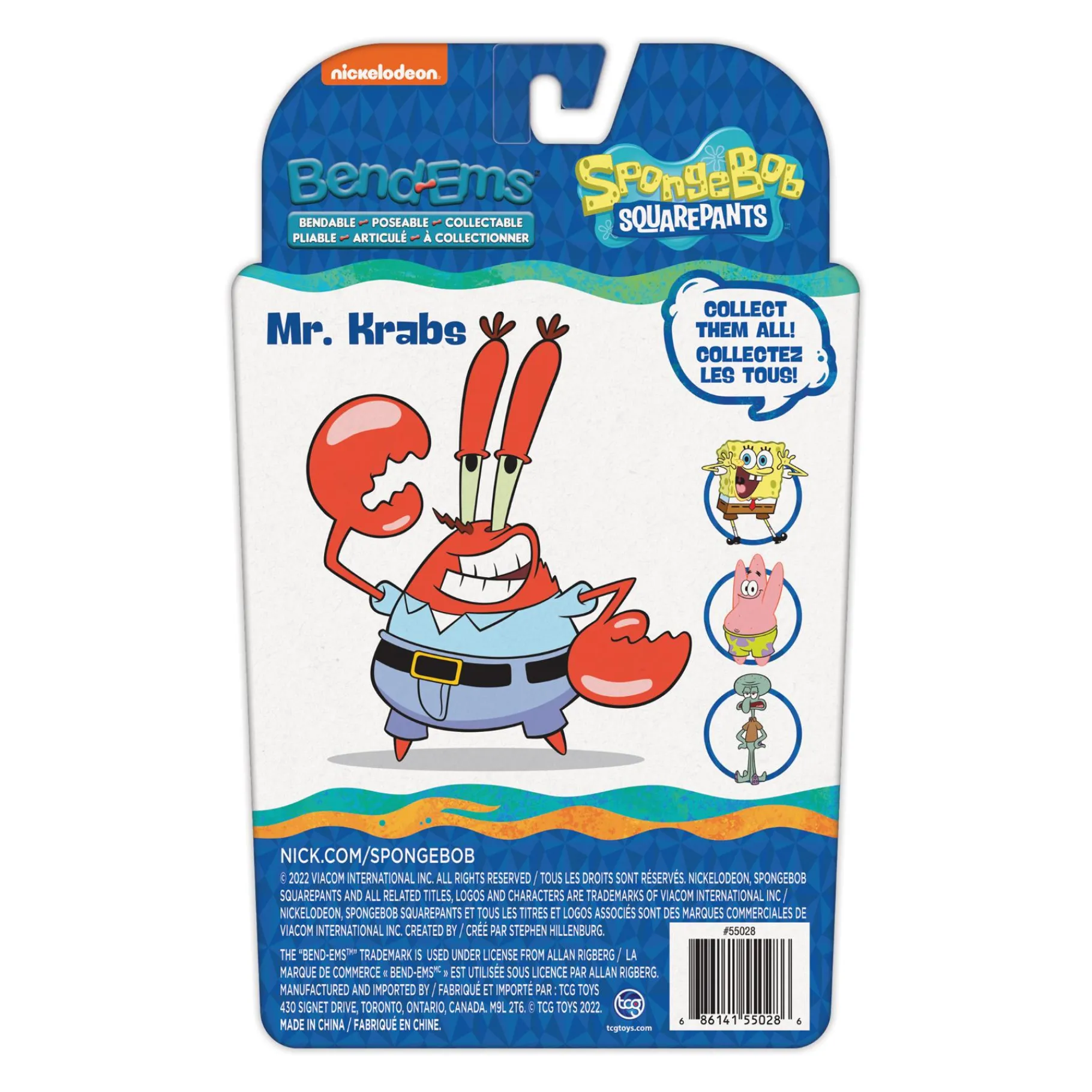 Speelfiguren> Bend-ems™ 1 stuk Spongebob meneer Krabbs
