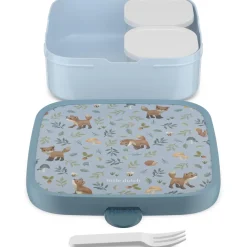 Schoolbekers En Broodtrommels> Bento lunchbox campus groot - forest friends