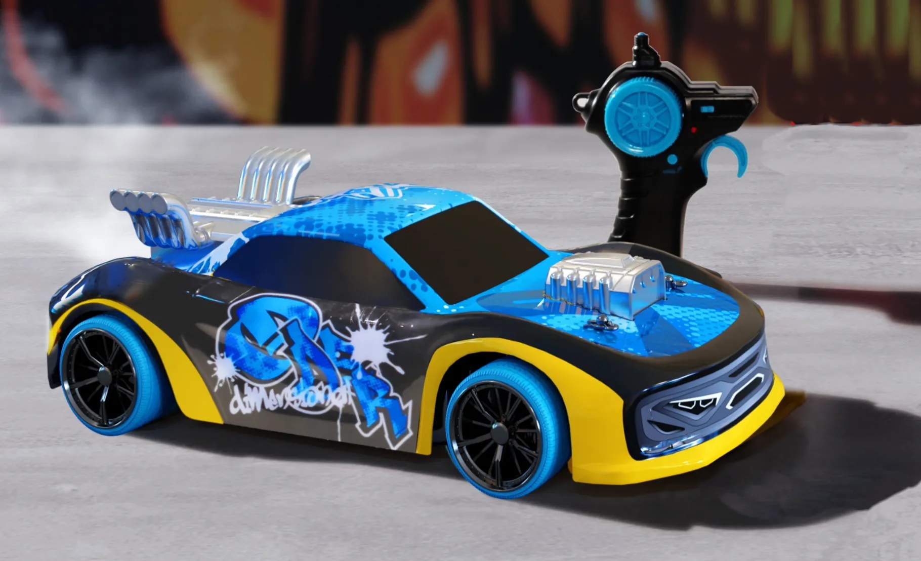 Radiografisch>Silverlit Bestuurbare Auto Exost Xmoke R/C