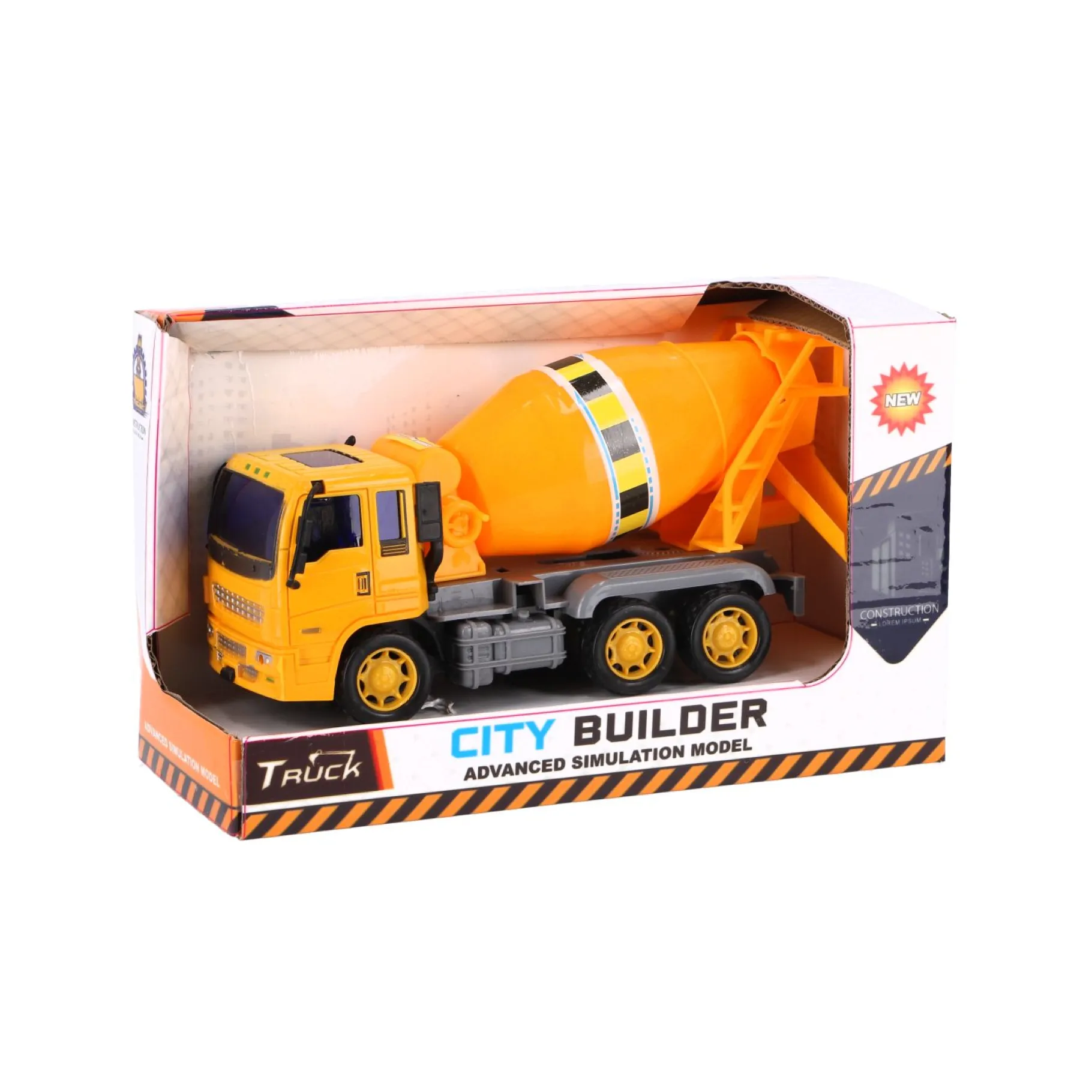 Voertuigen|Jongens>Rapid Wheels Betonmixer Constructie