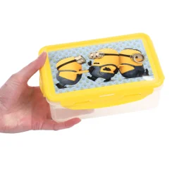 Schoolbekers En Broodtrommels> Bewaardoos Minions Met Clips