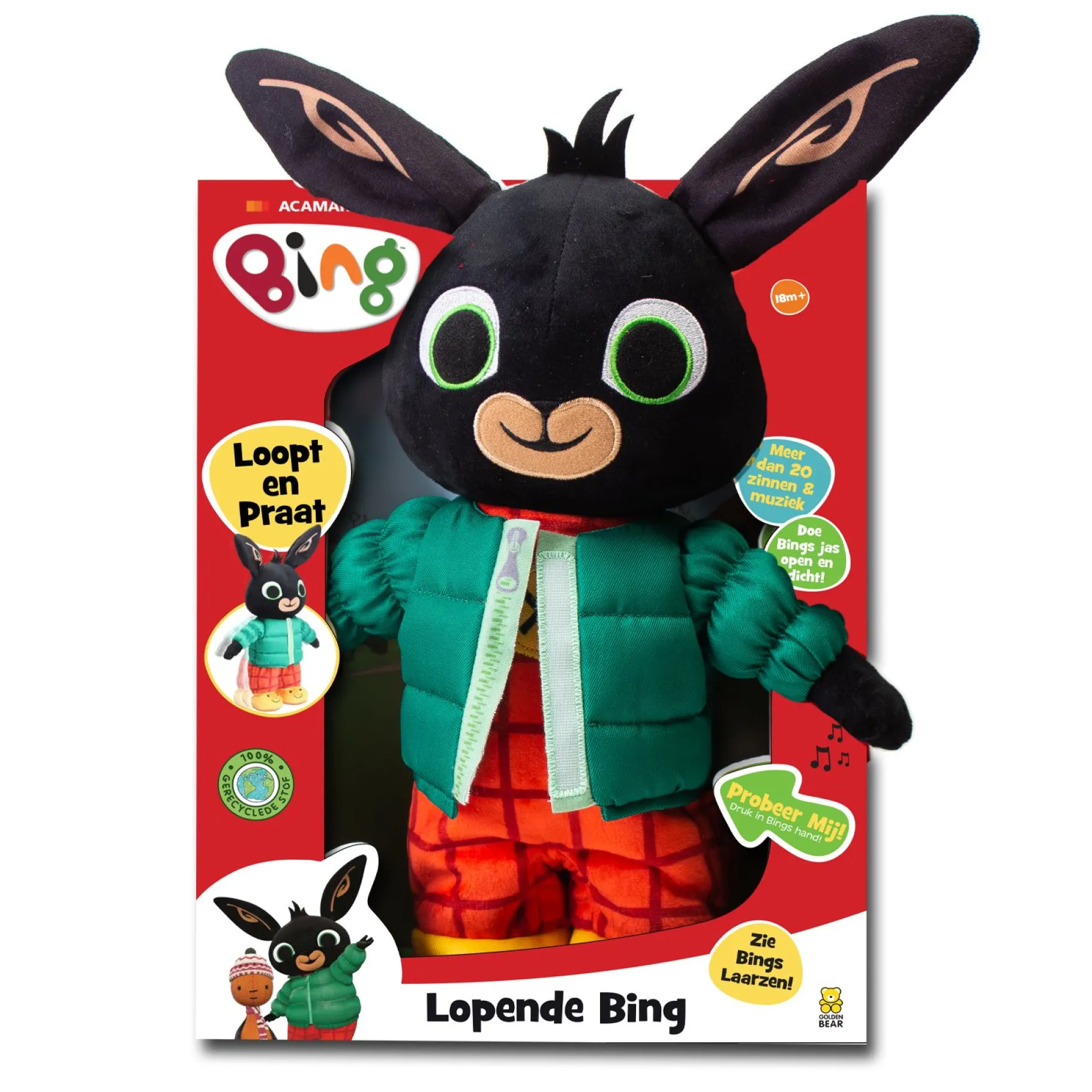 Dieren Knuffels En Pluche> Bing lopende bing