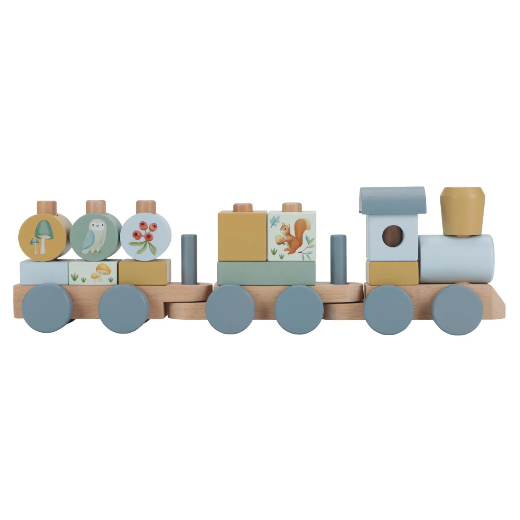 Babyspeelgoed> Blokkentrein Forest Friends