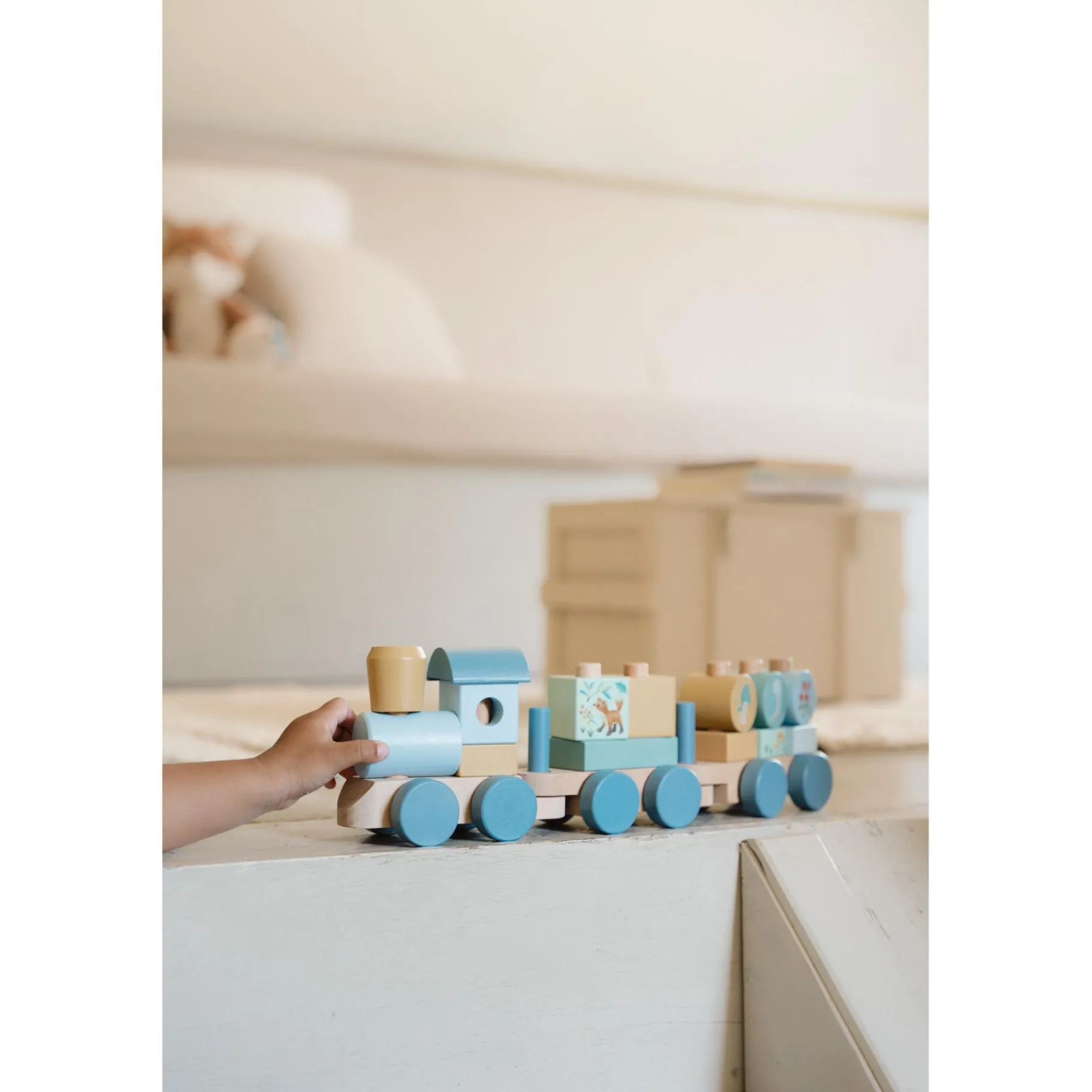 Babyspeelgoed> Blokkentrein Forest Friends