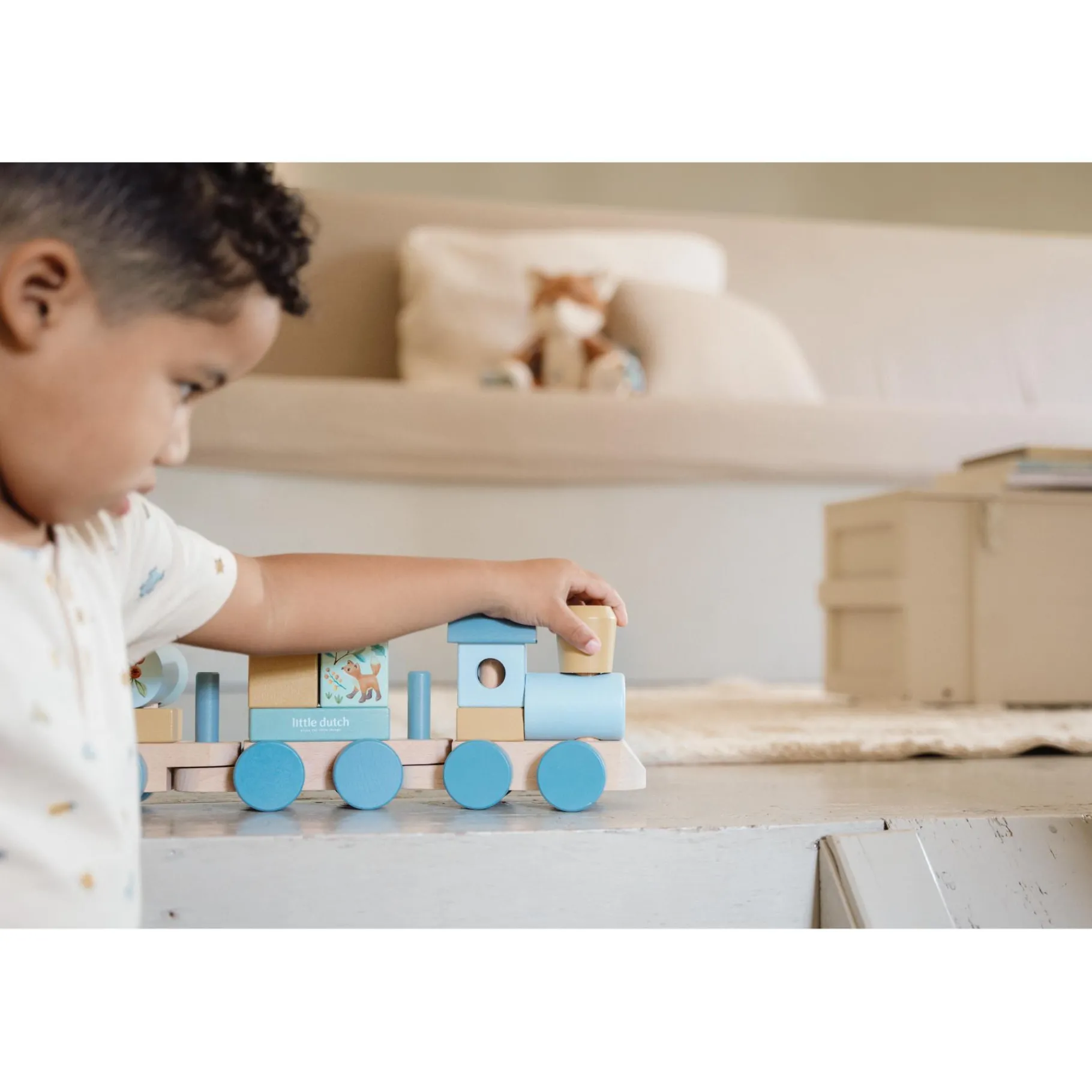 Babyspeelgoed> Blokkentrein Forest Friends