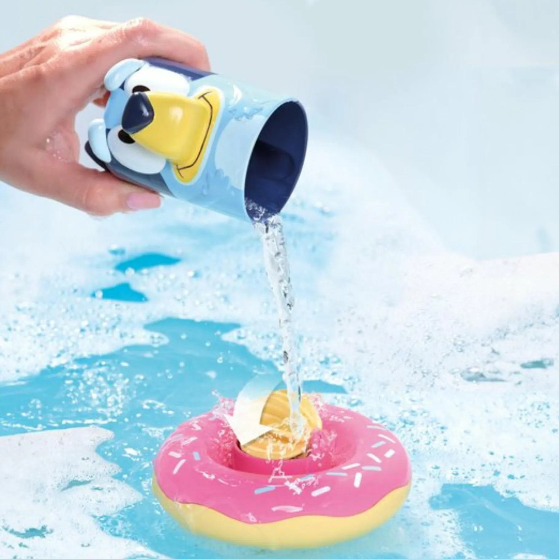 Badspeelgoed> Bluey bad spatteren en drijven