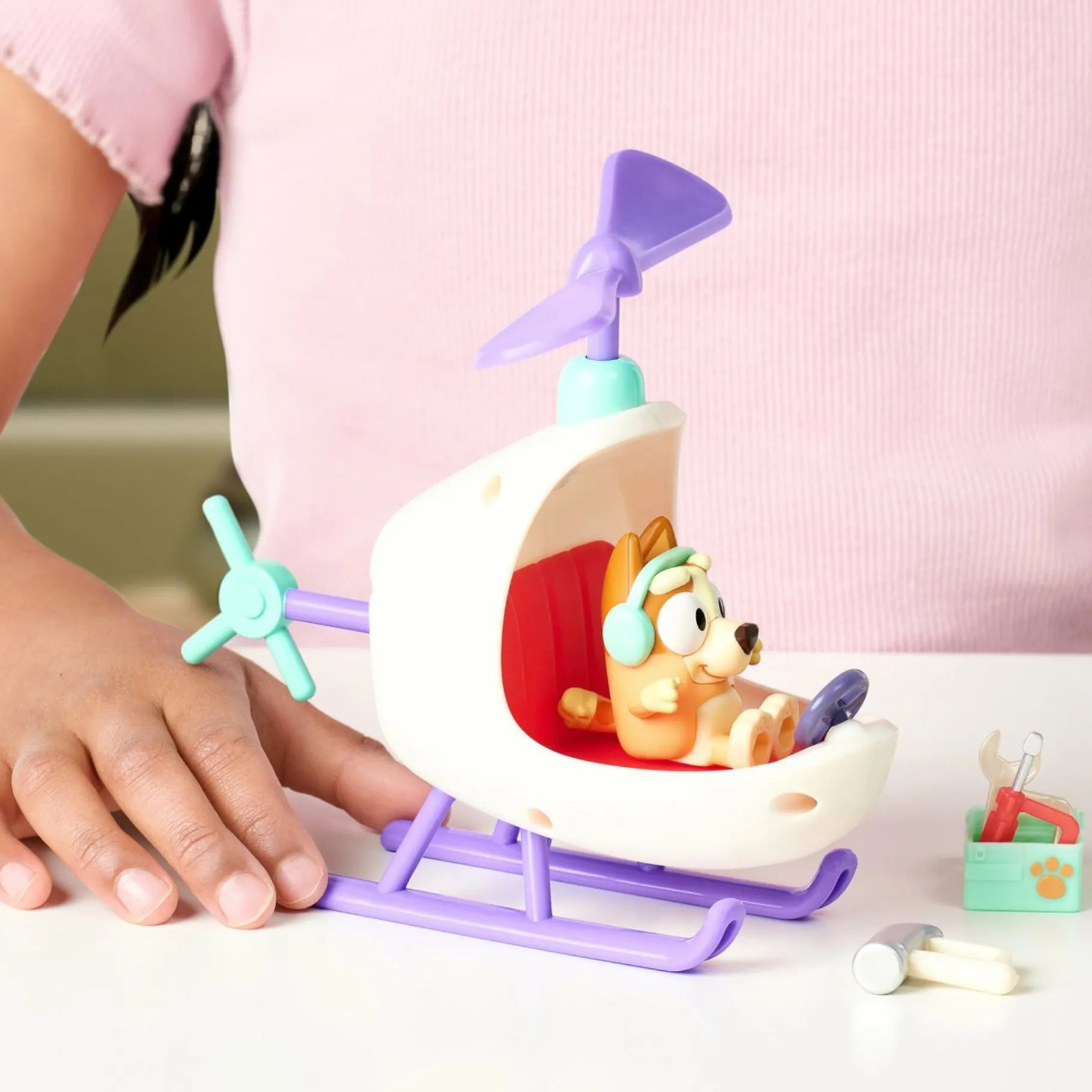 Jongens|Speelsets> Bluey helicopter inclusief bingo