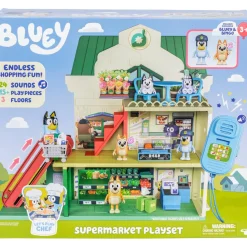 Poppenhuis|Meisjes> Bluey supermarkt speelset licht & geluid + figuren