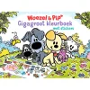 Kleurboeken> Boek Giga Groot Kleurboek Met Stickers Woezel En  Pip