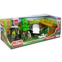 Boerderij|Jongens> Boerderij set stal + tractor 7 delig licht+  geluid assorti