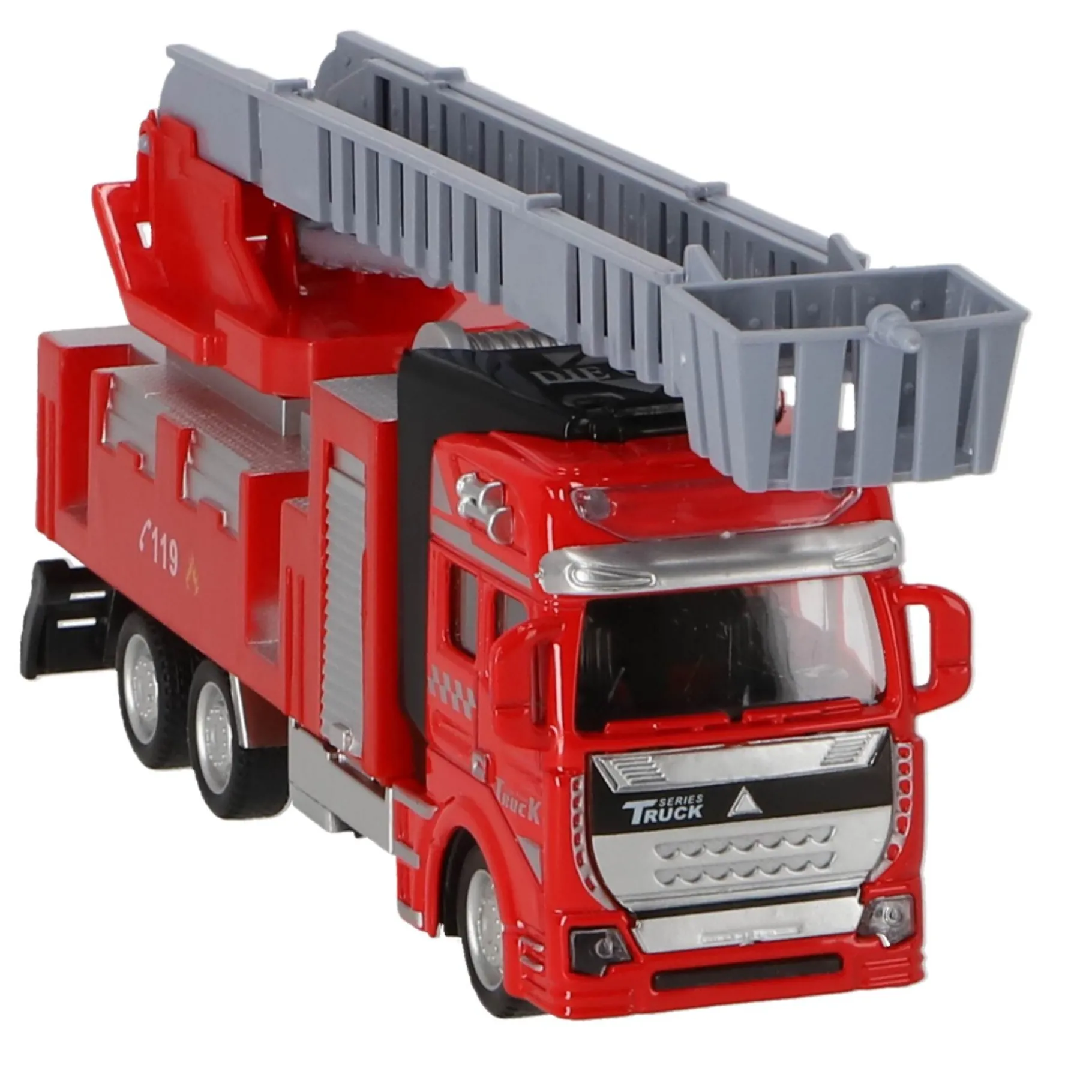 Voertuigen|Jongens> Brandweerauto die cast vrachtwagen 3 assorti