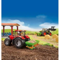 Jongens|Boerderij>Bruder Aanhanger Amazone Meststrooier